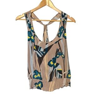 BILINGUAL silk floral patterned top Size 8